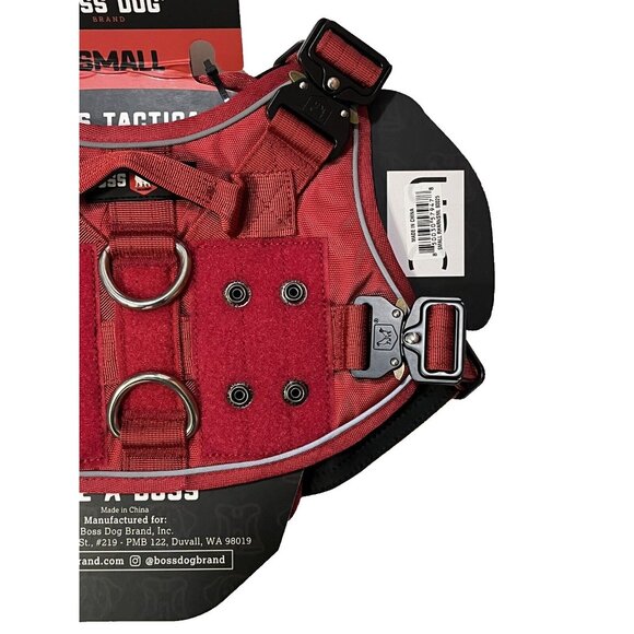 Boss Dog Small Canine Red Adjustable Tactical Harness NWT - Picture 7 of 8